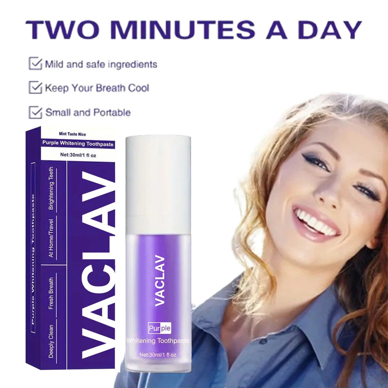 Instant Purple Color Tooth Paste Serum